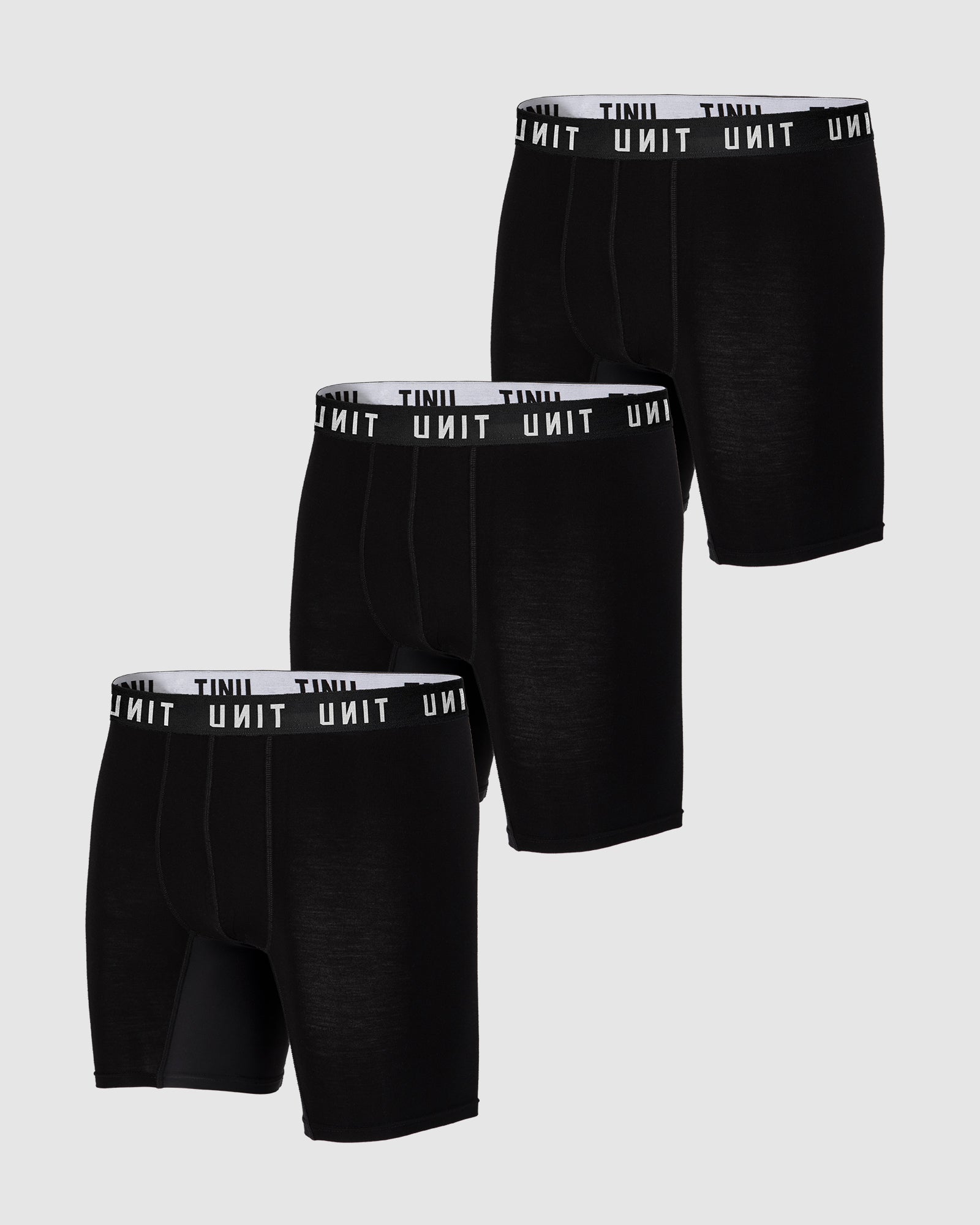 MENS UNDERWEAR BAMBOO PREMIUM MID LENGTH TRUNKS 3 PACK