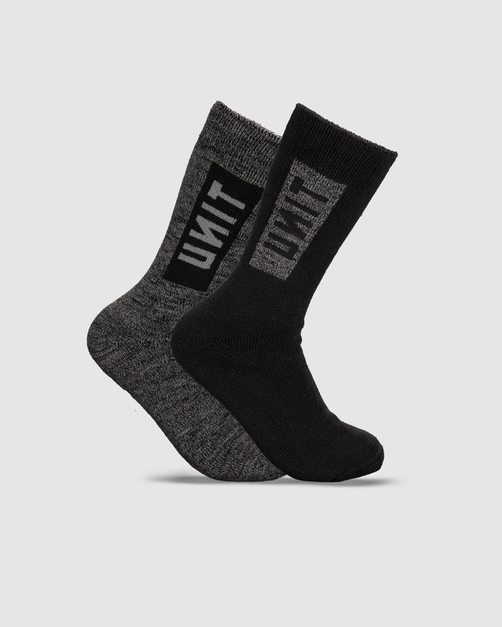 MENS SOCKS EXTRA THICK BAMBOO CREW 2 PACK