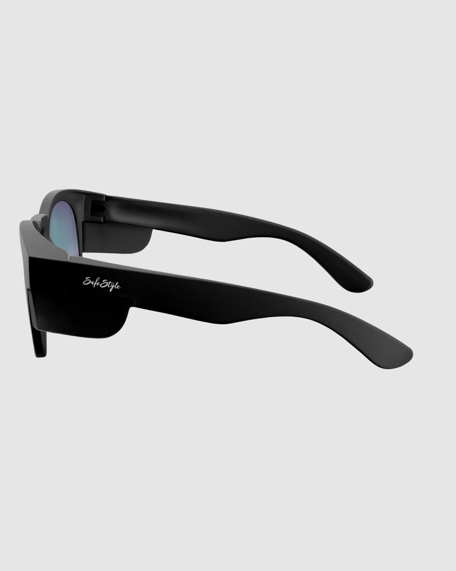 Safestyle Cruisers Matte Black Frame Mirror Blue Polarised Lens CRMBBP100