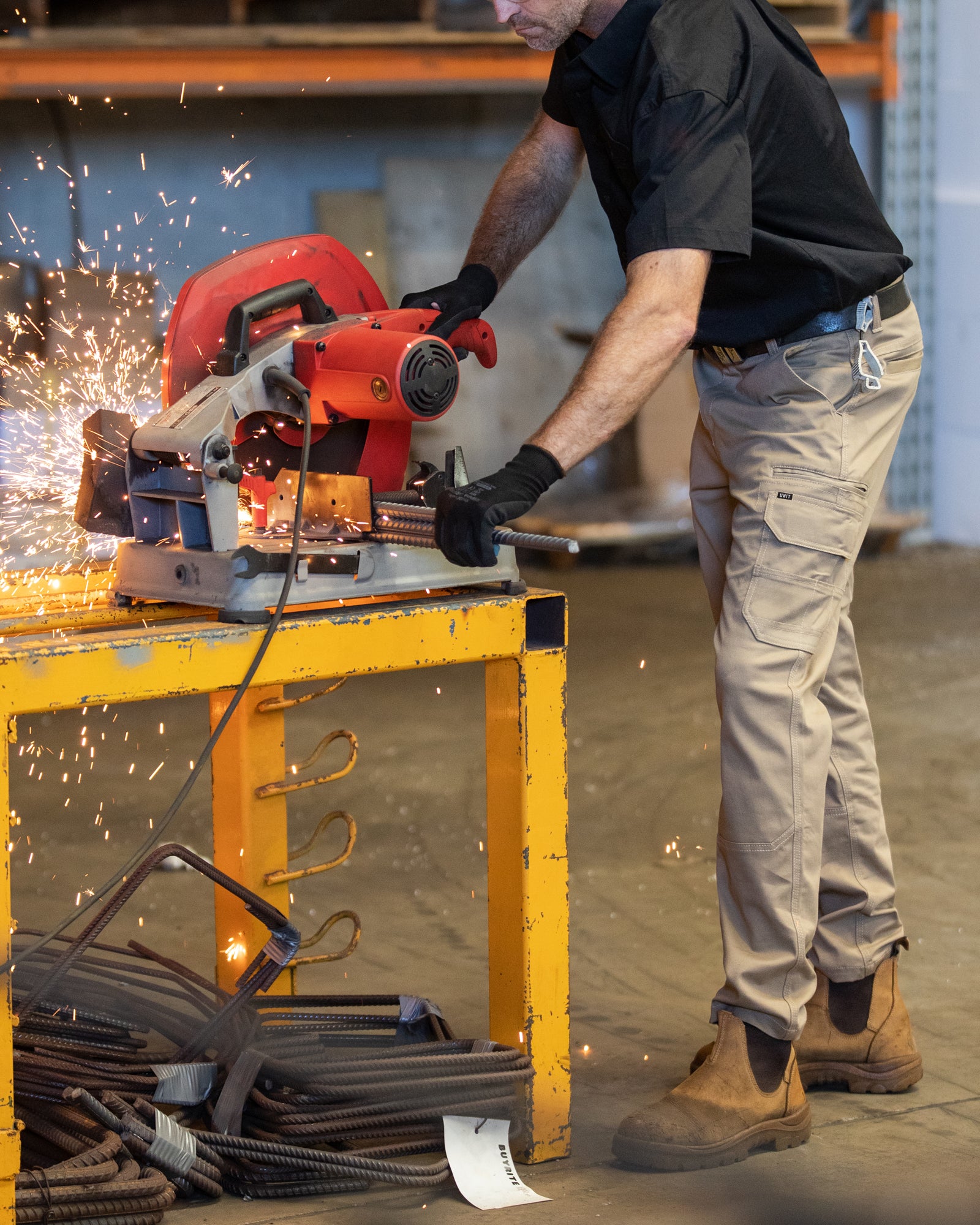 UNIT MENS PANTS WORK CARGO DEMOLITION
