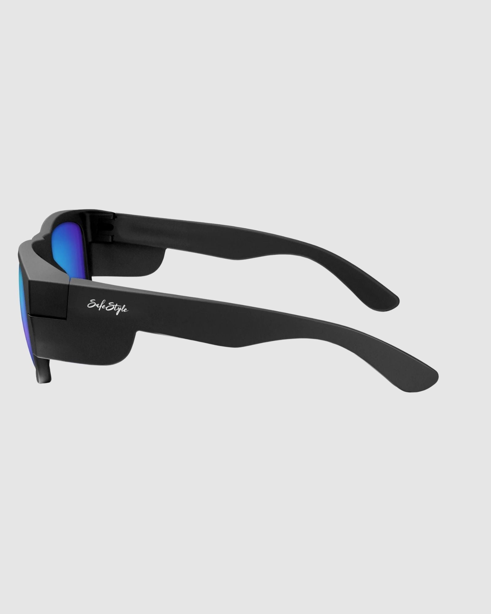 Safestyle Fusions Matte Black Frame, Mirror Blue Polarised Lens FMBBP100