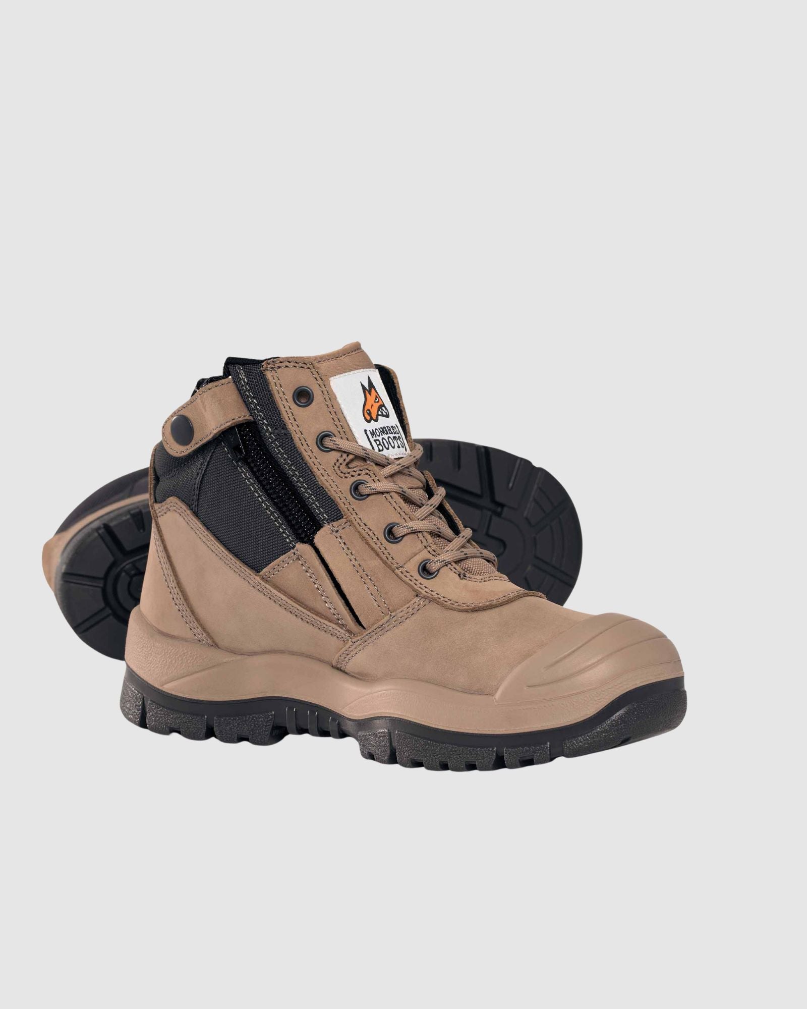 Mongrel Boots Stone Zipsider Boot W/ Scuff Cap 461060