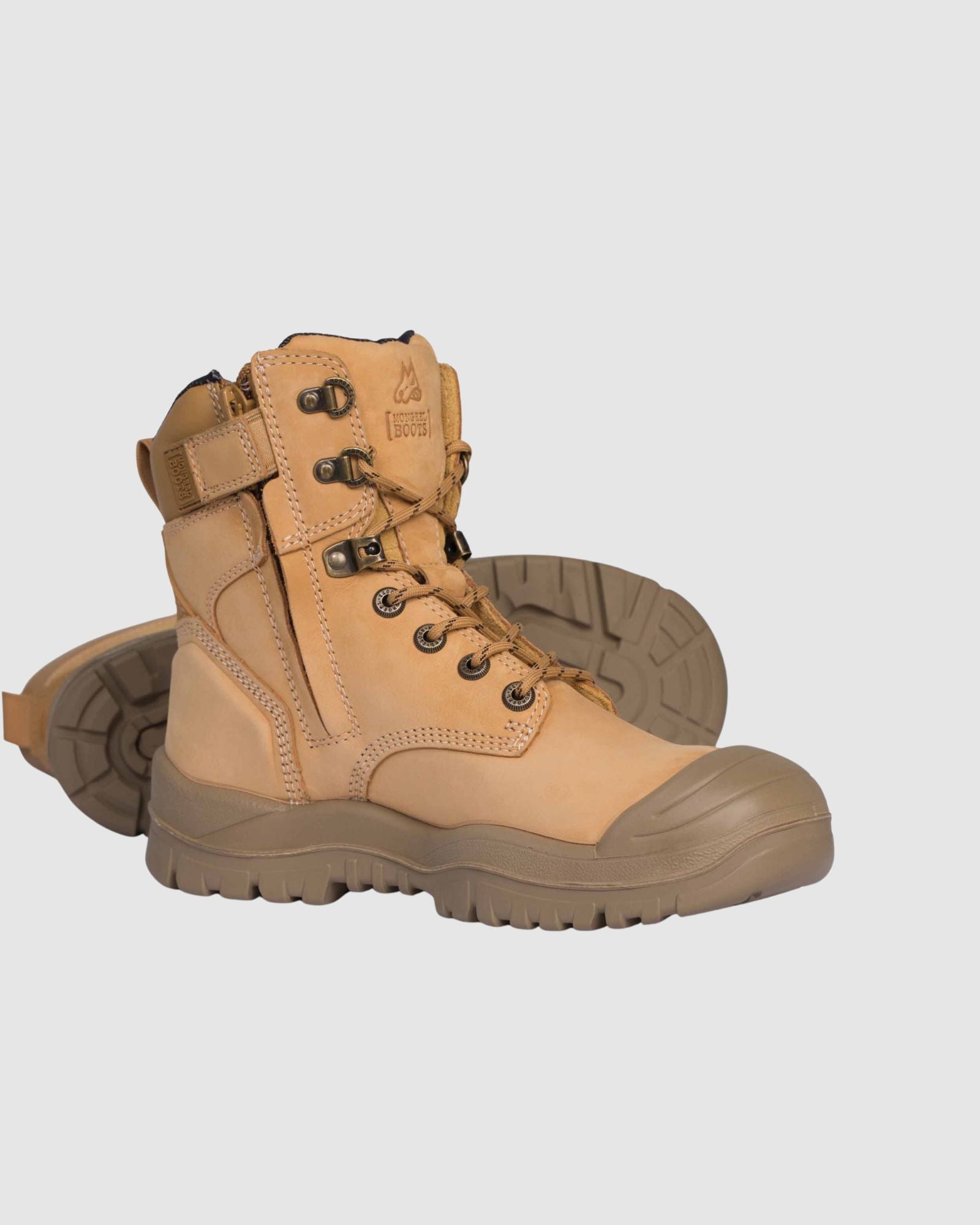 Mongrel Boots Wheat High Leg Zipsider Boot W/ Scuff Cap 561050