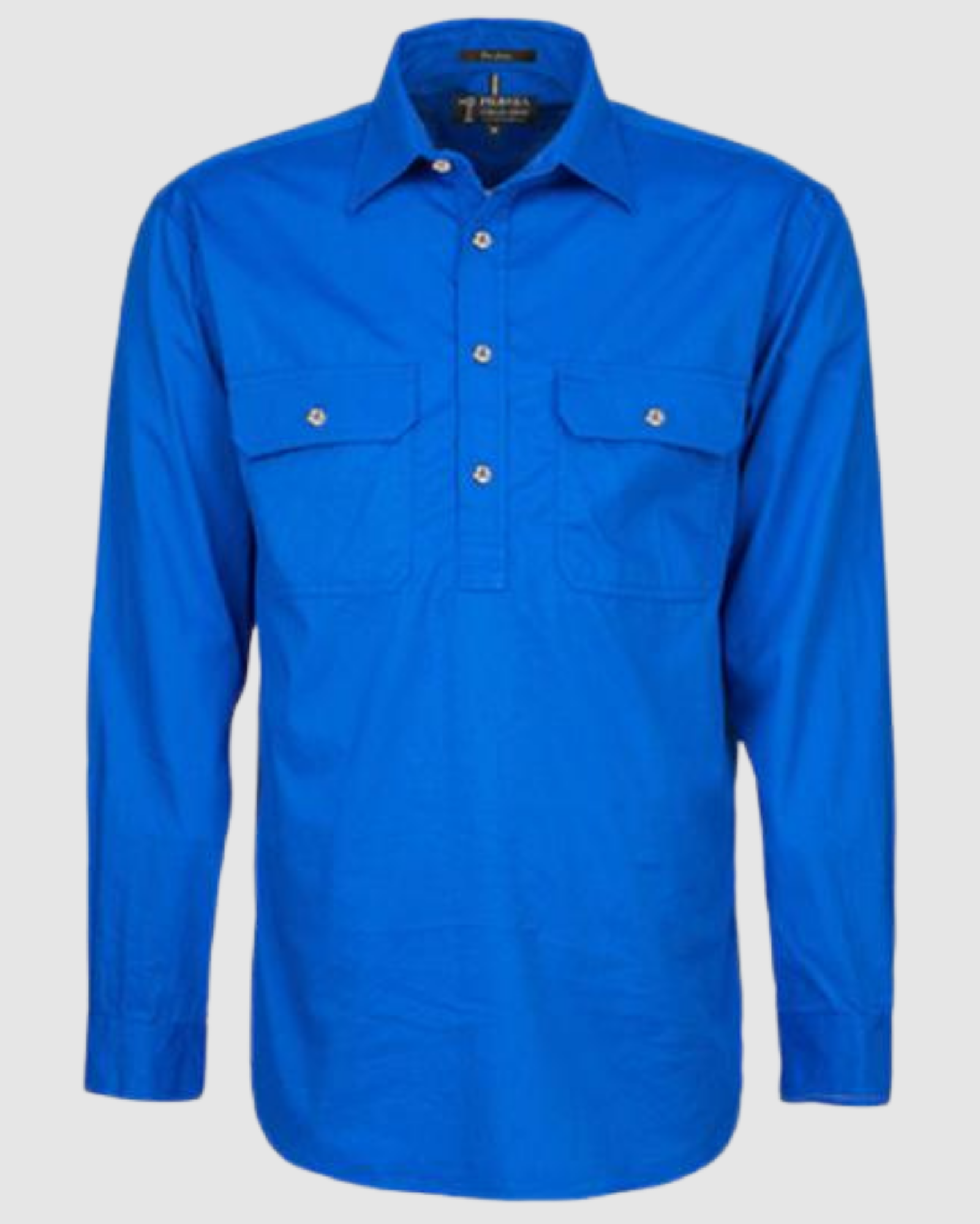 Pilbara Mens Pilbara Closed Front L/S Shirt RM200CF