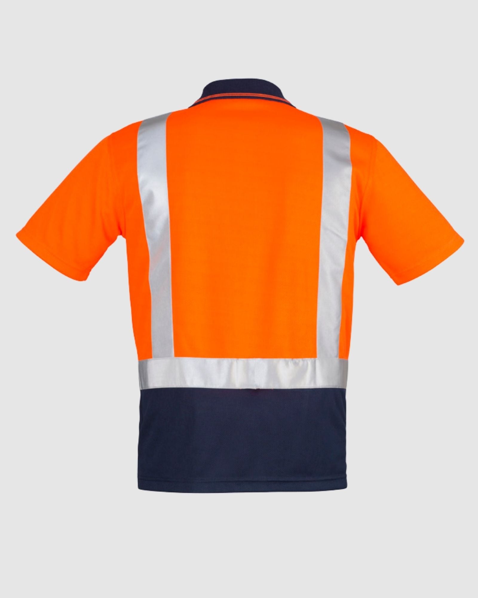 Syzmik Mens Hi Vis Spliced Short Sleeve Polo Shoulder Taped ZH233