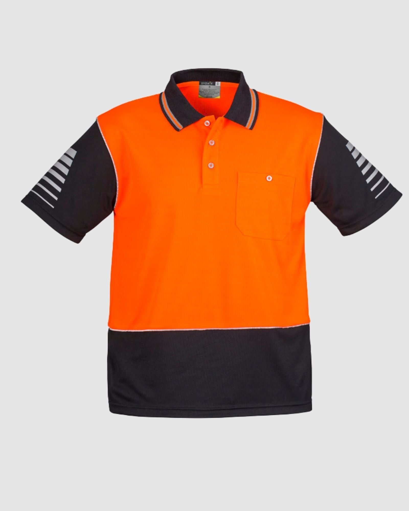 Syzmik Mens Hi Vis Zone Short Sleeve Polo ZH236
