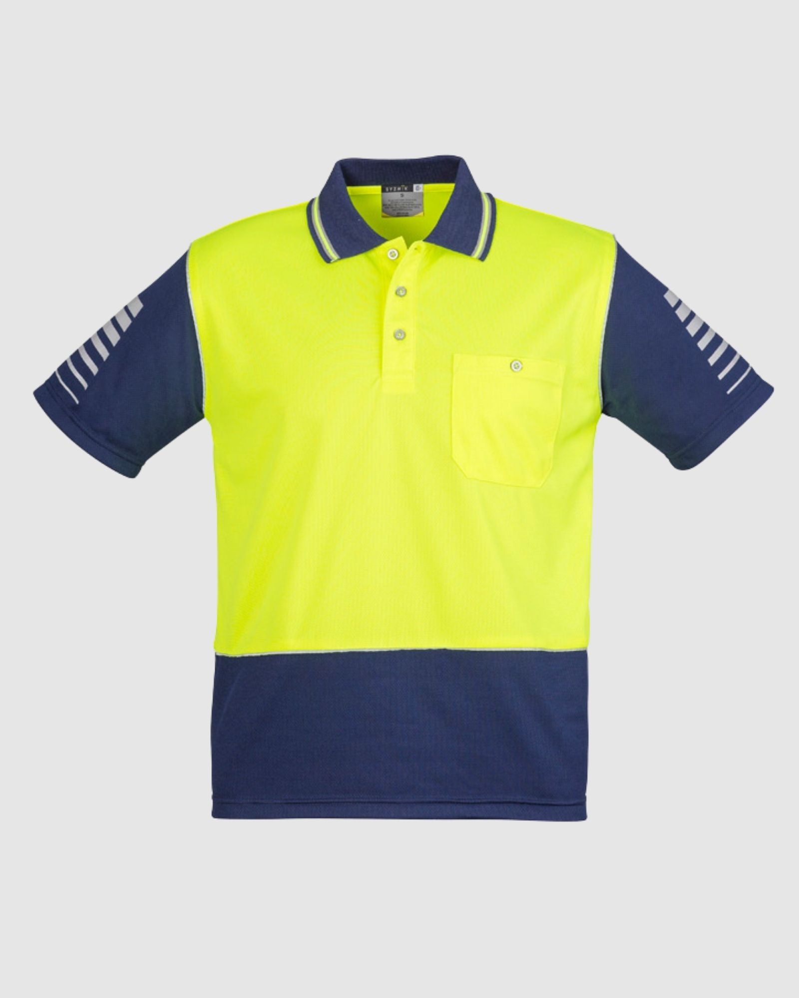 Syzmik Mens Hi Vis Zone Short Sleeve Polo ZH236
