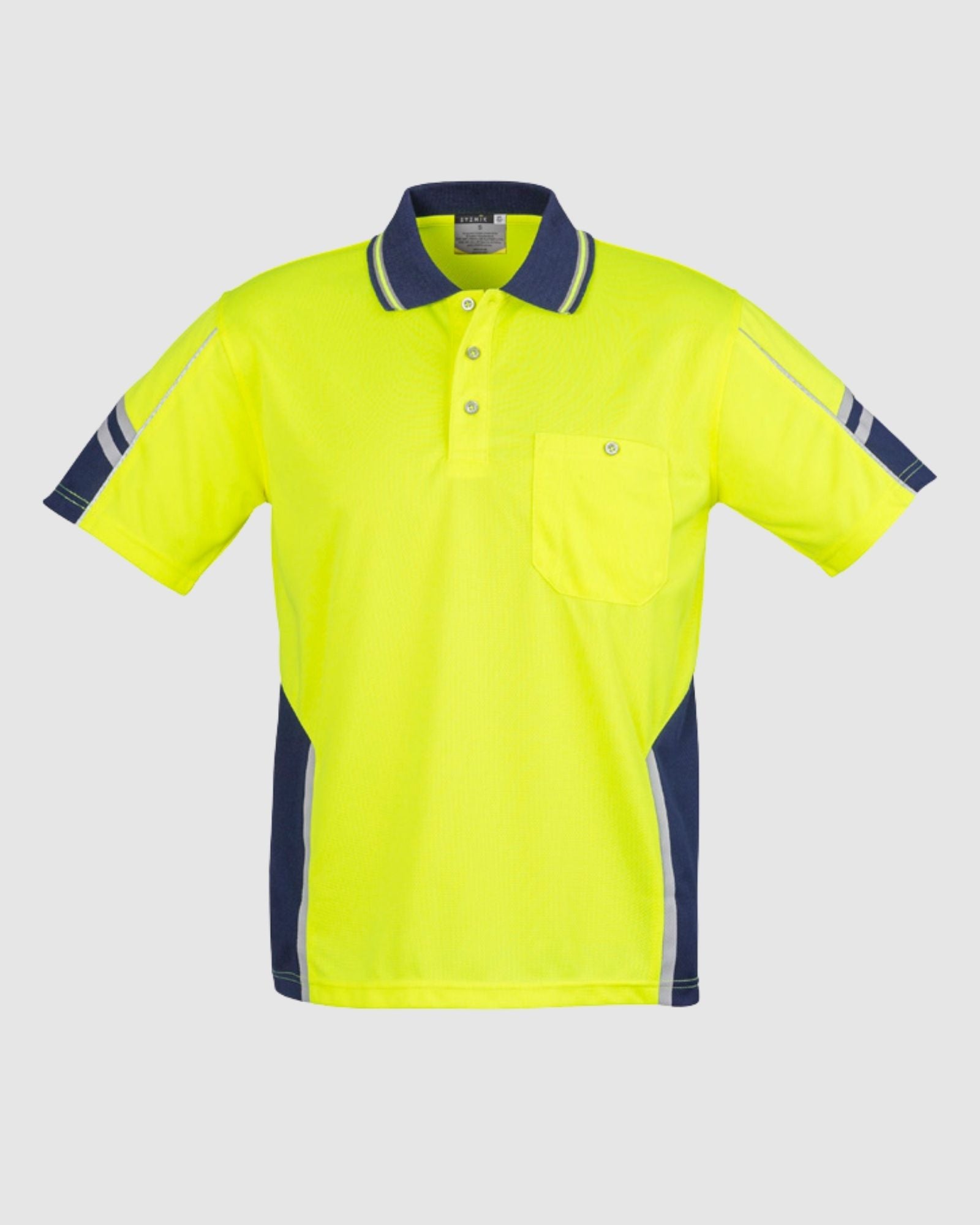 Syzmik Mens Hi Vis Squad Short Sleeve Polo ZH237