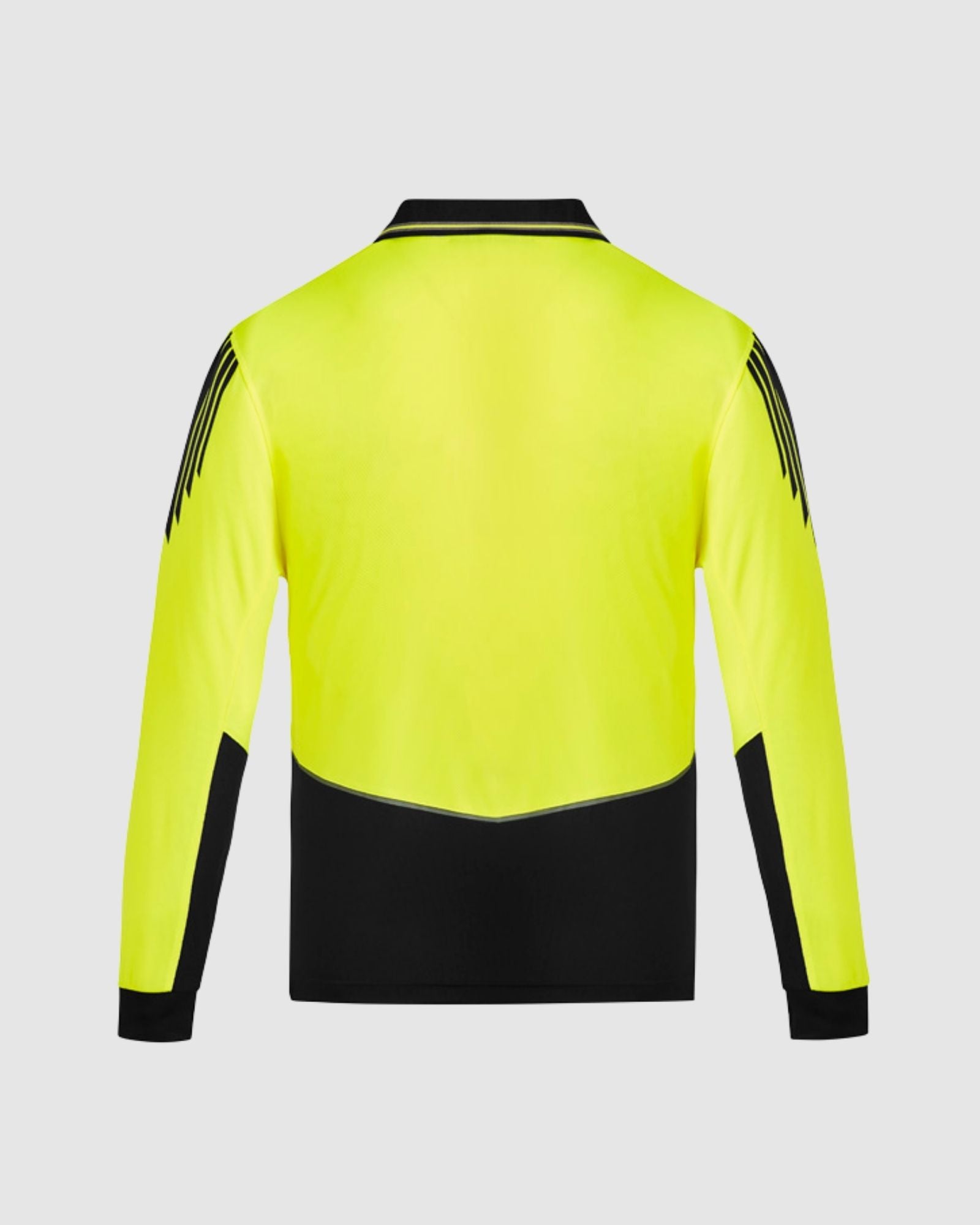 Syzmik Mens Hi Vis Flux Long Sleeve Polo ZH310