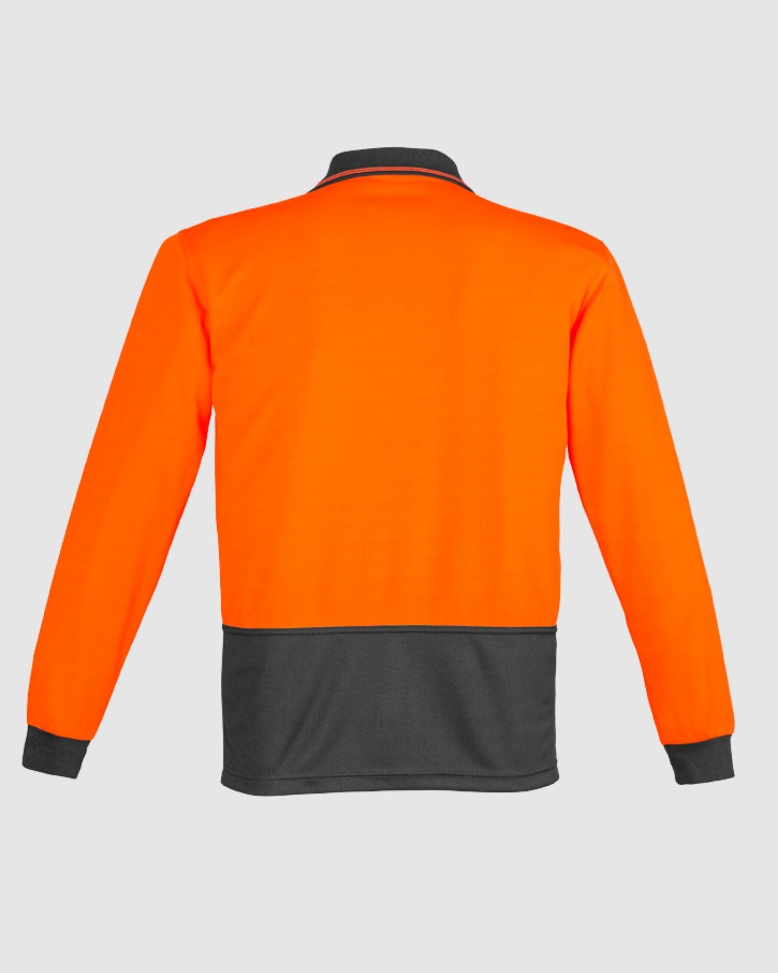 Syzmik Mens Hi Vis Comfort Back Long Sleeve Polo ZH410