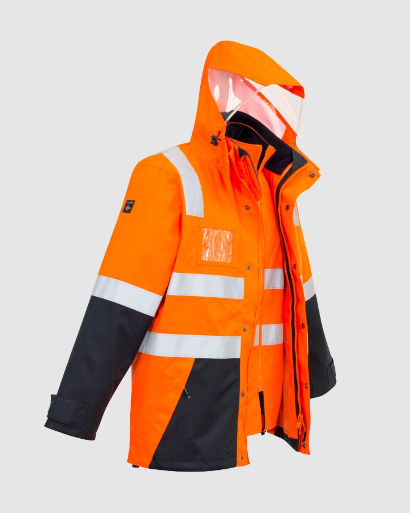 Syzmik Mens Hi Vis 4 In 1 Waterproof Jacket ZJ532