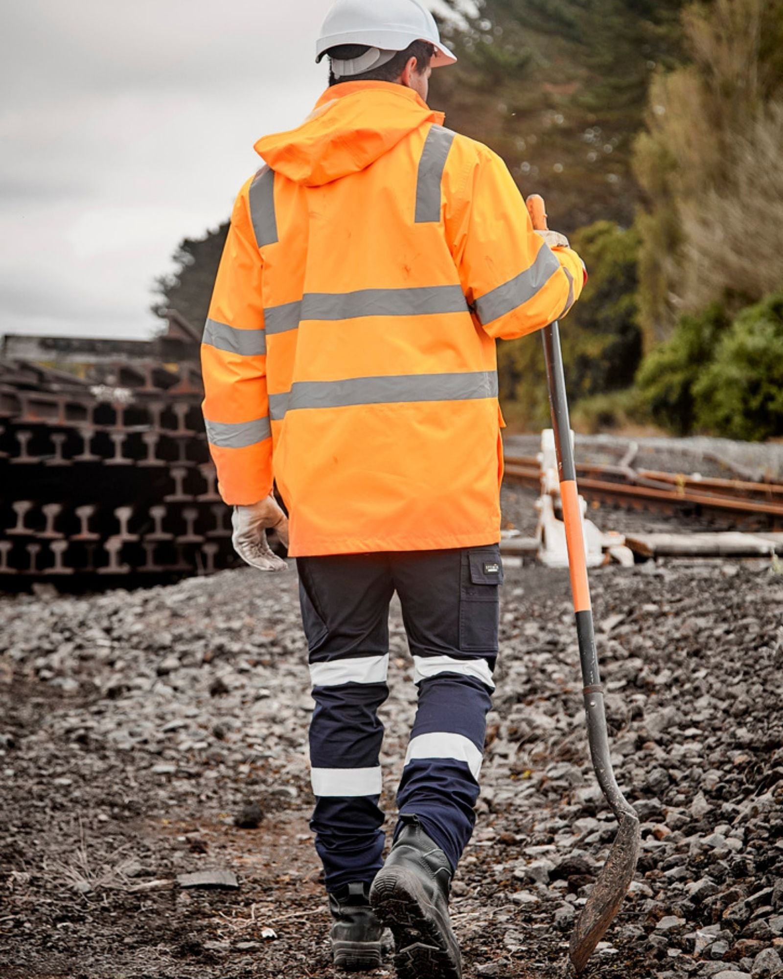 Syzmik Unisex Hi Vis Vic Rail 4 In 1 Waterproof Jacket ZJ580
