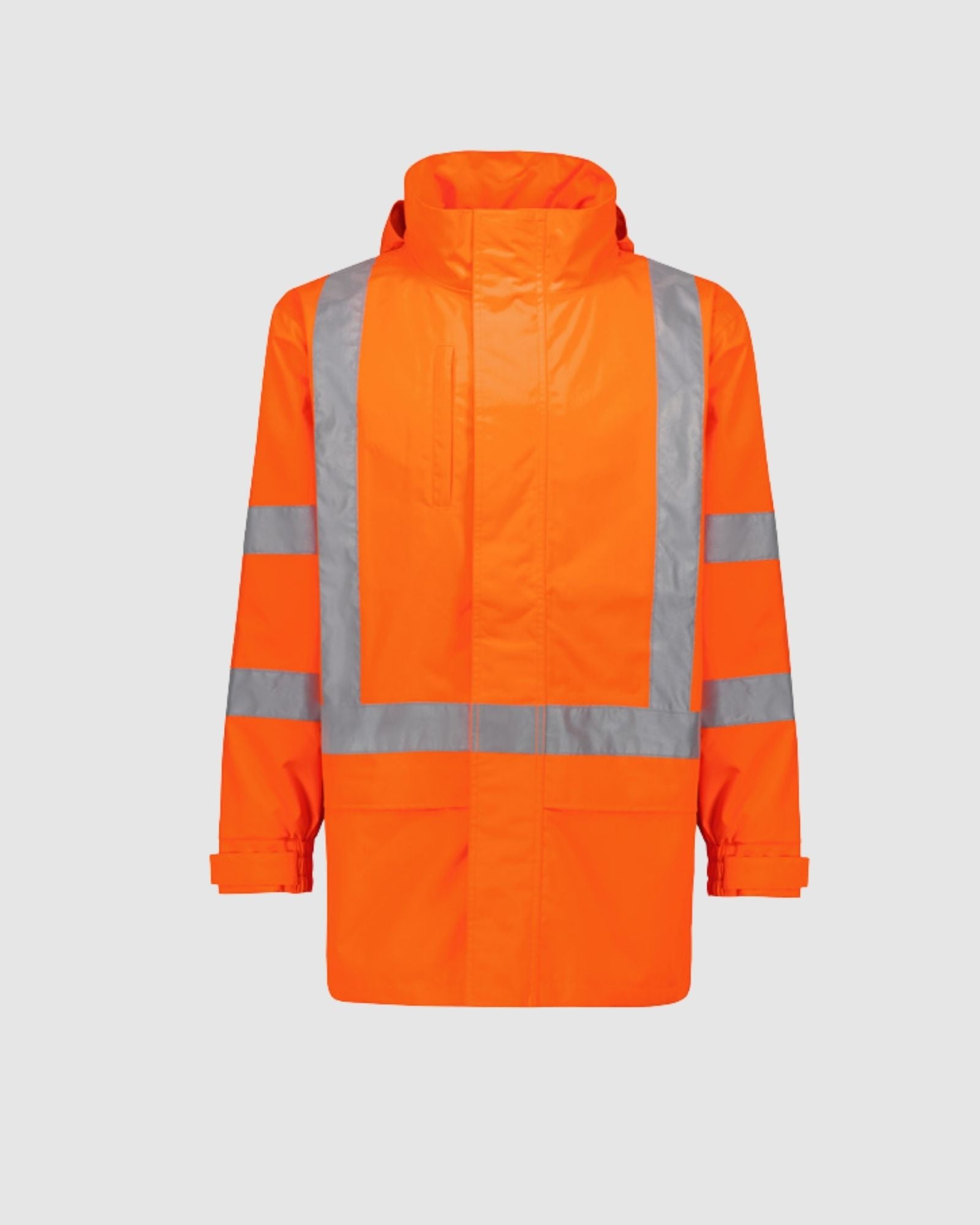 Syzmik Mens Hi Vis X Back Ultralite Waterproof Jacket ZJ657-AU