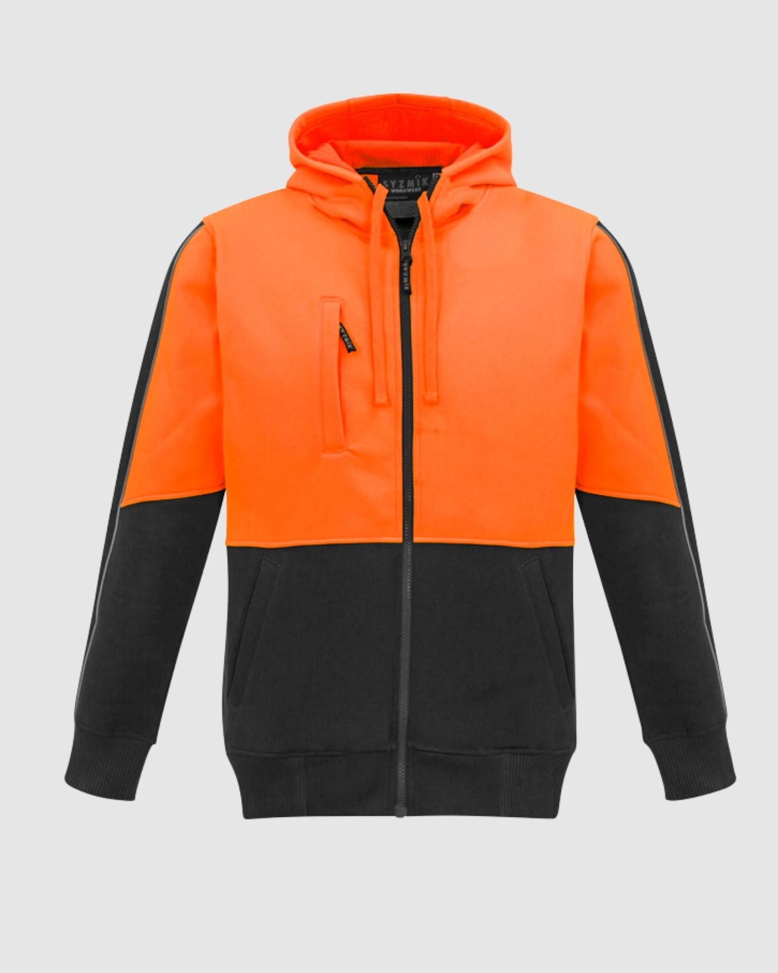 UNISEX HI VIS FULL ZIP HOODIE