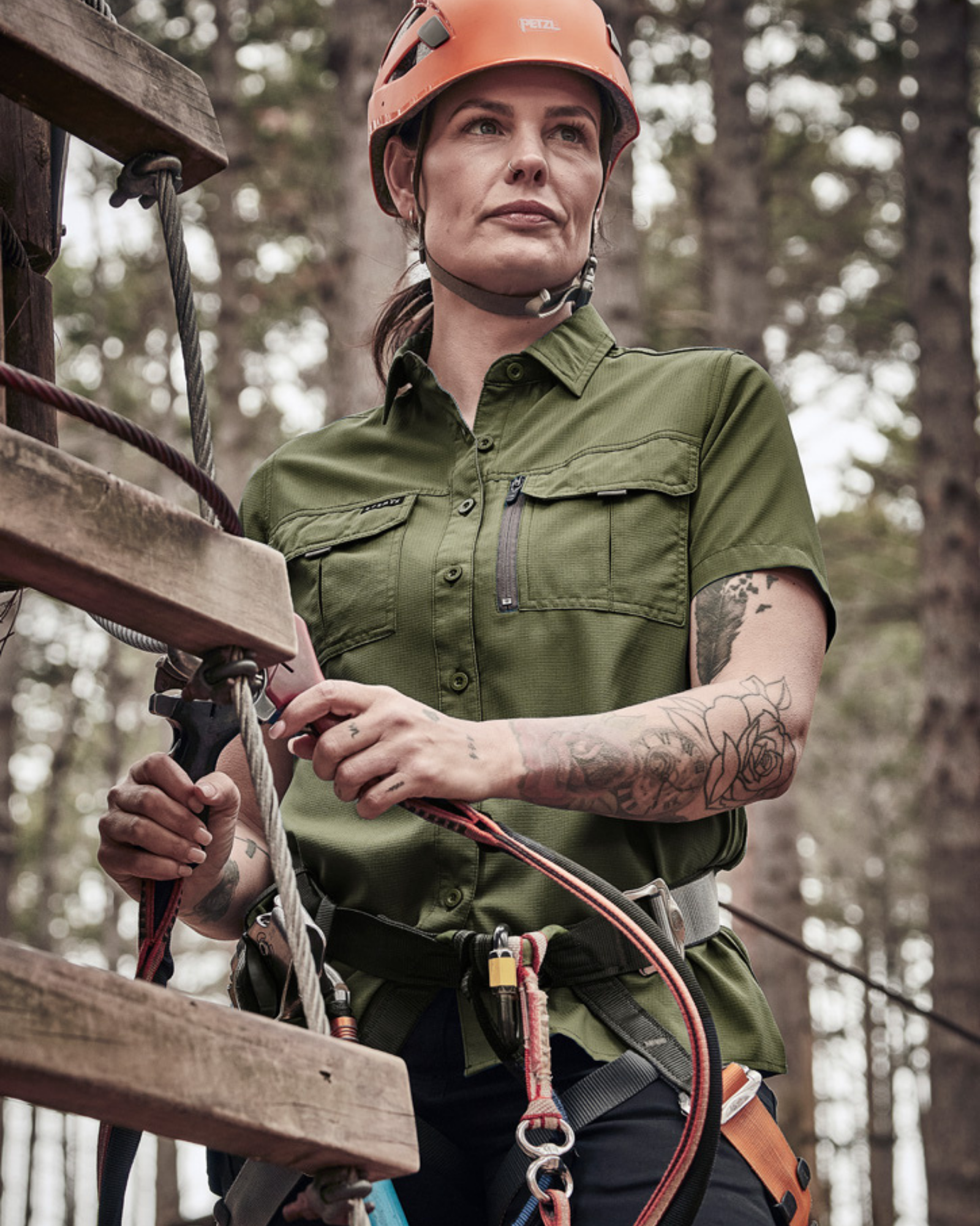 Syzmik Womens Outdoor Short Sleeve Shirt ZW765