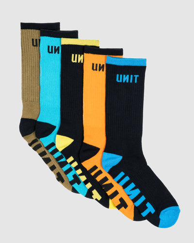 MENS SOCKS BAMBOO 5 PACK REACT