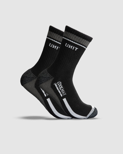 MENS SOCKS COOLMAX CREW 2 PACK