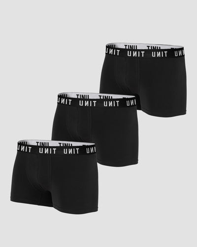 MENS UNDERWEAR - COTTON SHORT TRUNKS - 3 PACK