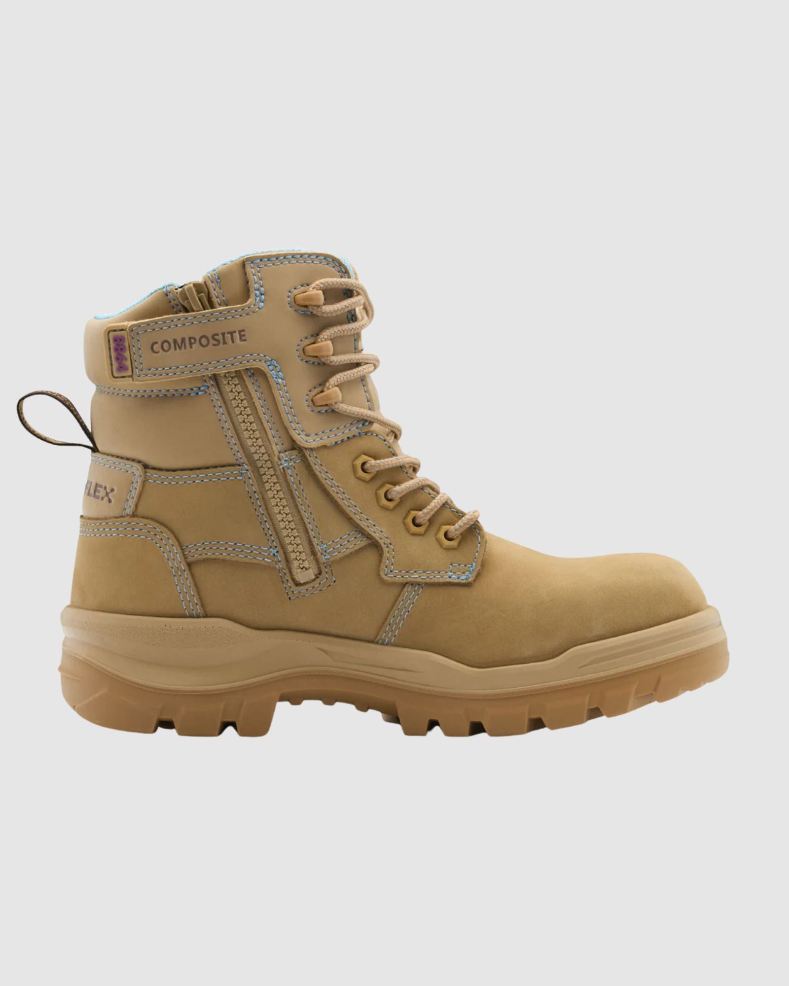 Blundstone Rotoflex Women's Sand 135MM Zip Sided Safety Boot 8864 