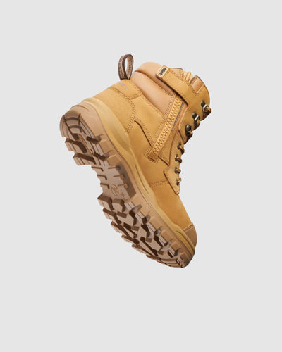 Blundstone Rotoflex Wheat Water Resistant Nubuck 150MM Zip Sided Safety Boot 8060 
