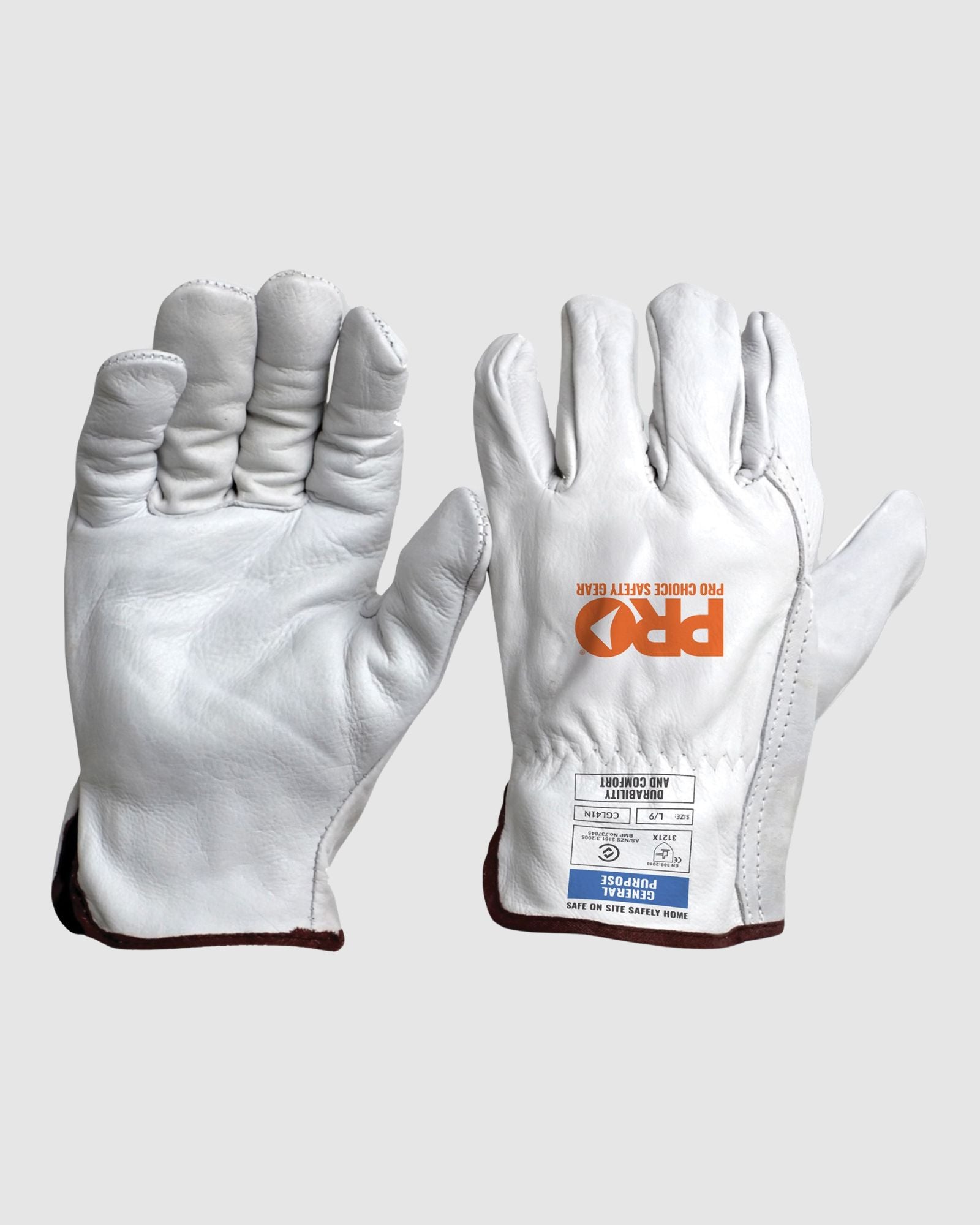 Prochoice Riggamate Natural Cowgrain Gloves CGL41N