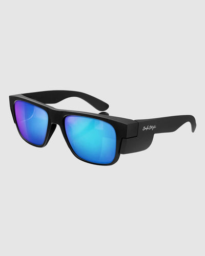 Safestyle Fusions Matte Black Frame, Mirror Blue Polarised Lens FMBBP100