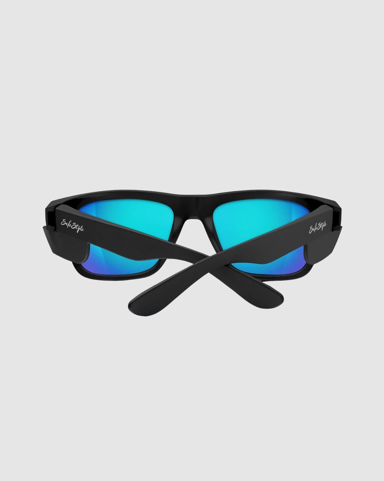 Safestyle Fusions Matte Black Frame, Mirror Blue Polarised Lens FMBBP100
