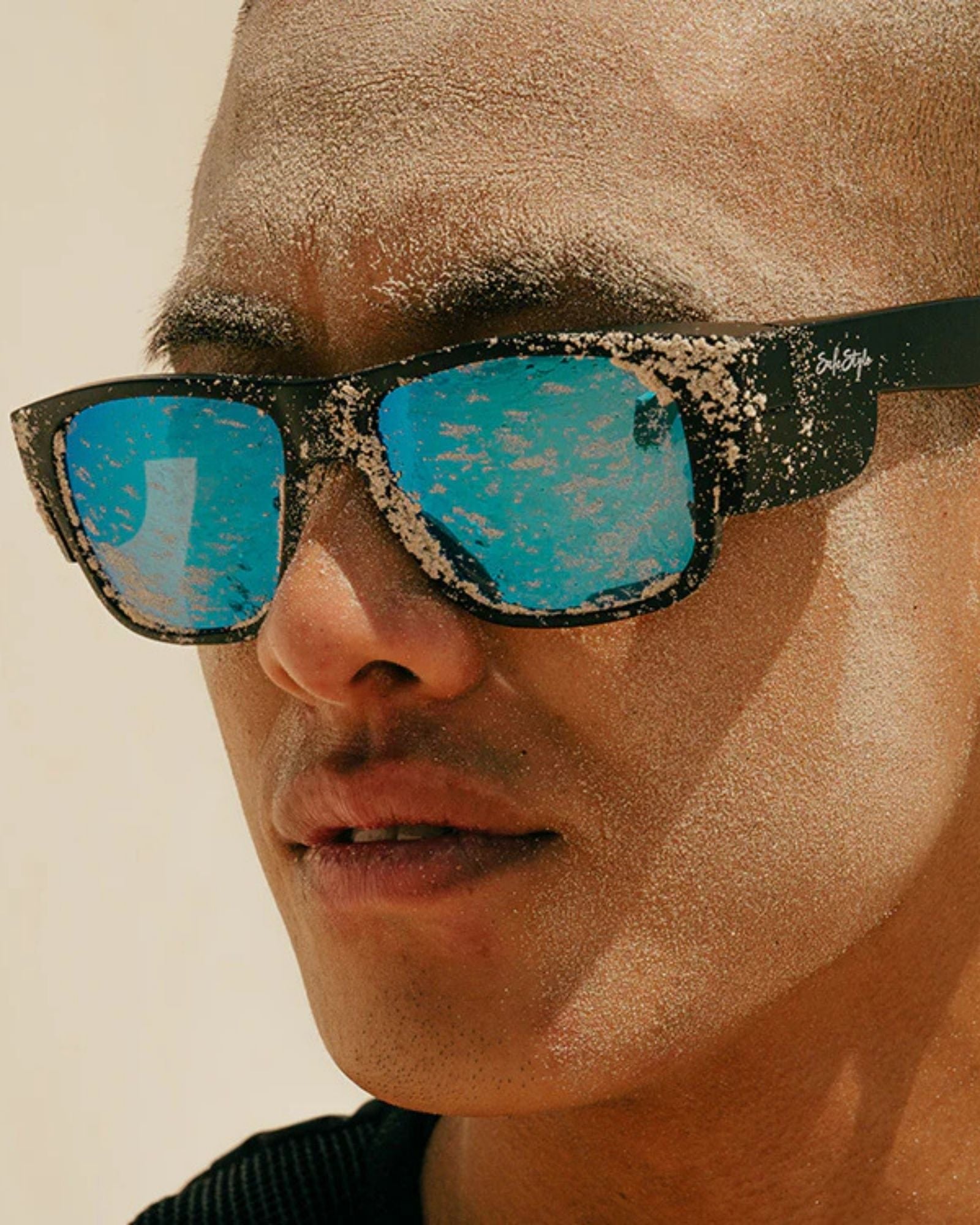 Safestyle Fusions Matte Black Frame, Mirror Blue Polarised Lens FMBBP100