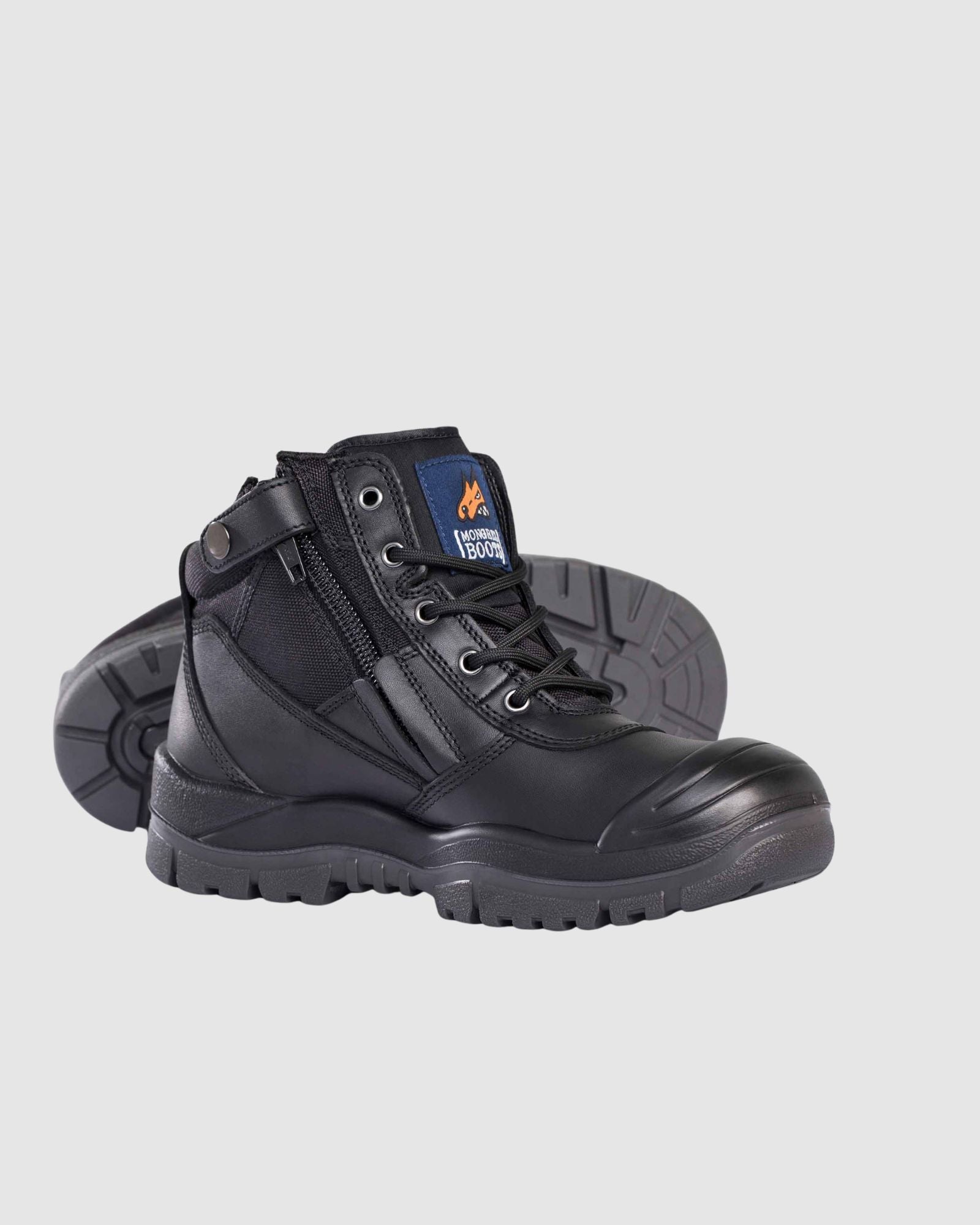 Mongrel Boots Black Zipsider Boot W/ Scuff Cap 461020 