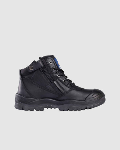 Mongrel Boots Black Zipsider Boot W/ Scuff Cap 461020 