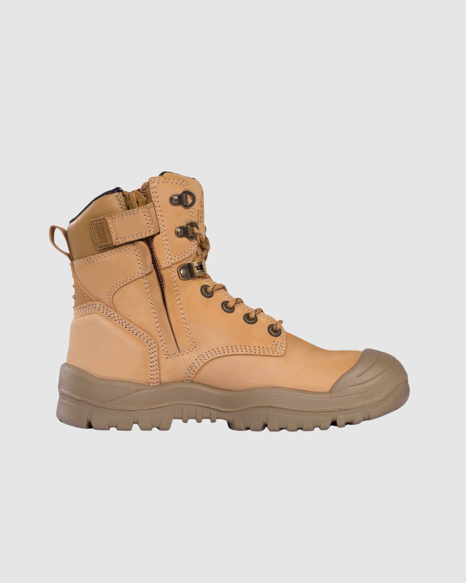 Mongrel Boots Wheat High Leg Zipsider Boot W/ Scuff Cap 561050 