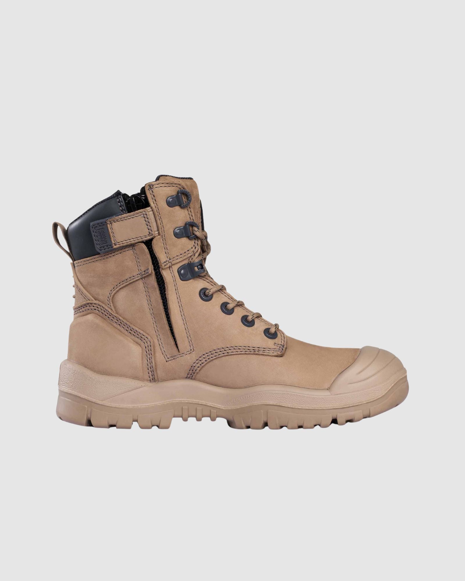 Mongrel Boots Stone High Leg Zipsider Boot W/ Scuff Cap 561060 