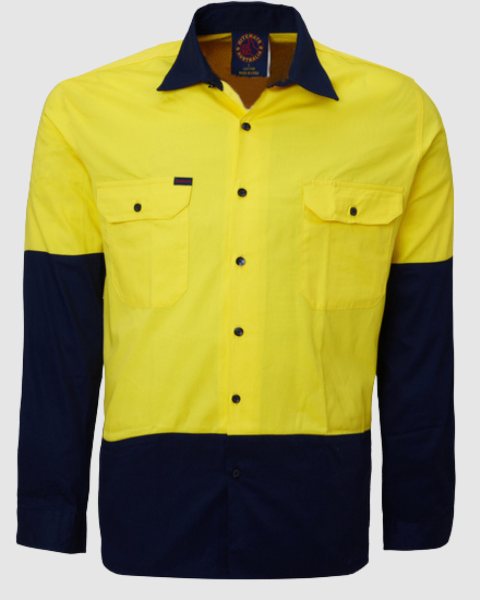 Ritemate Vented Open Front Lightweight L/S Shirt RM107V2 