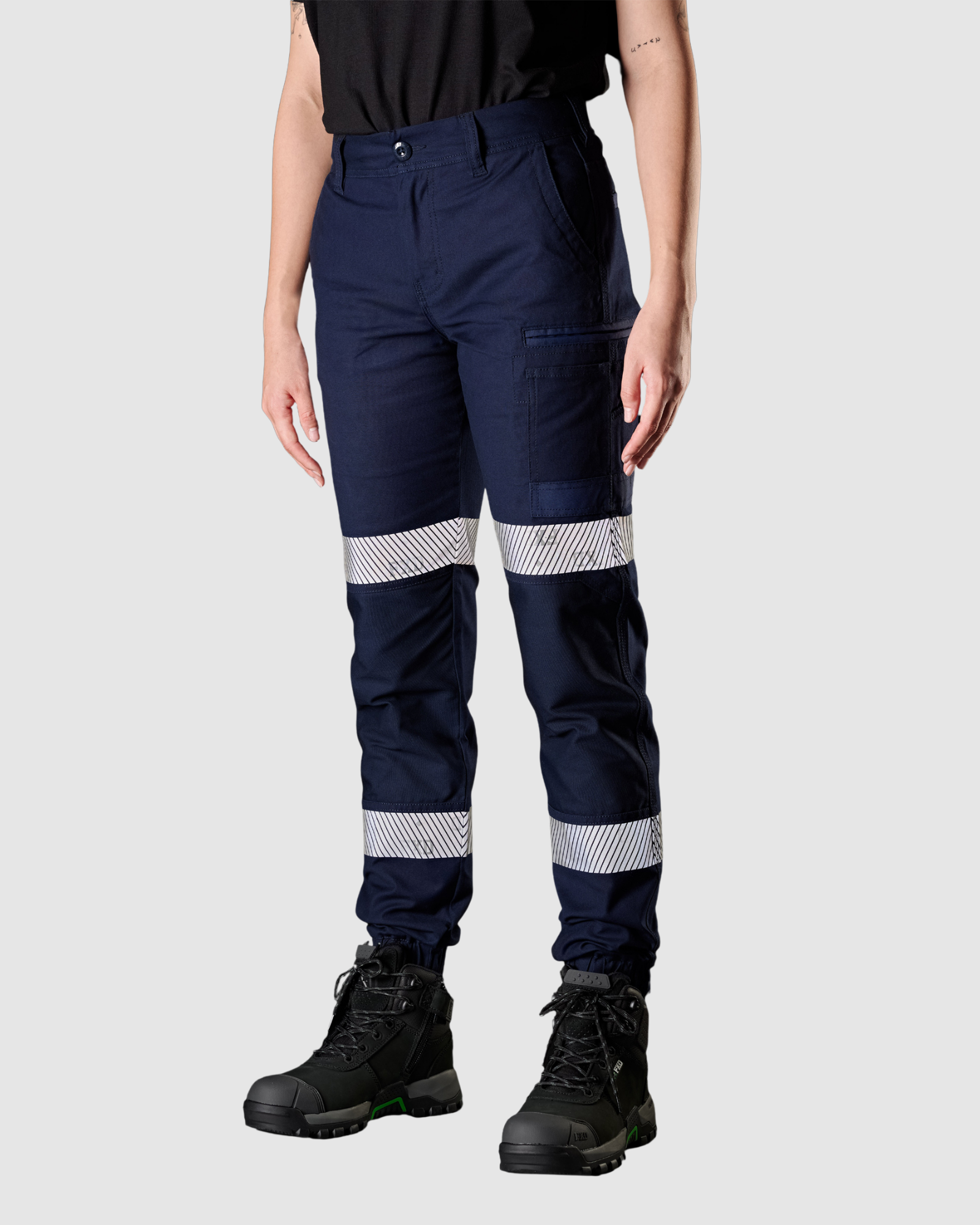 FXD WOMENS REFELCTIVE CUFFED WORK PANTS-WP-4WT
