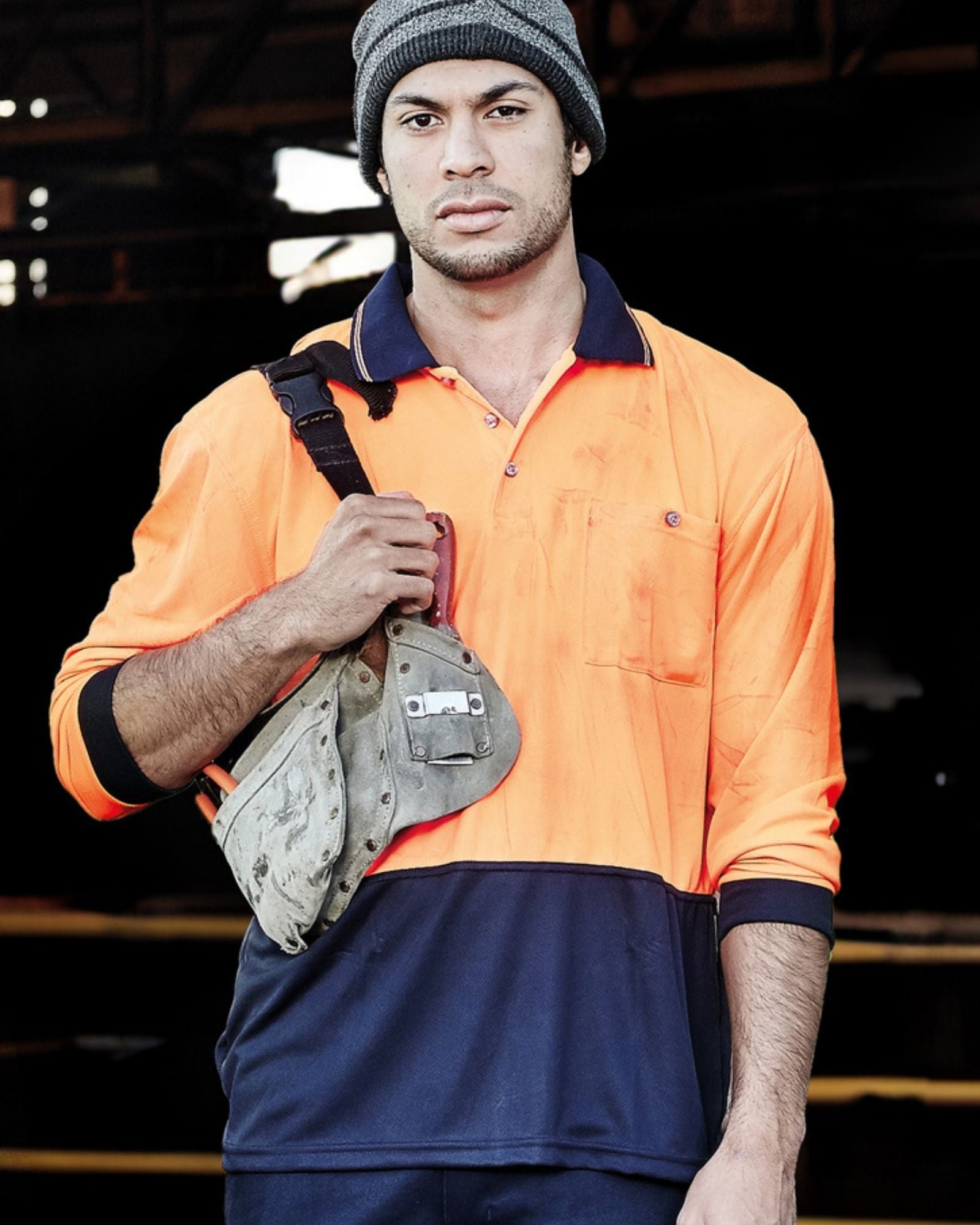 SYZMIK ZH232 UNISEX HI VIS BASIC LONG SLEEVE POLO