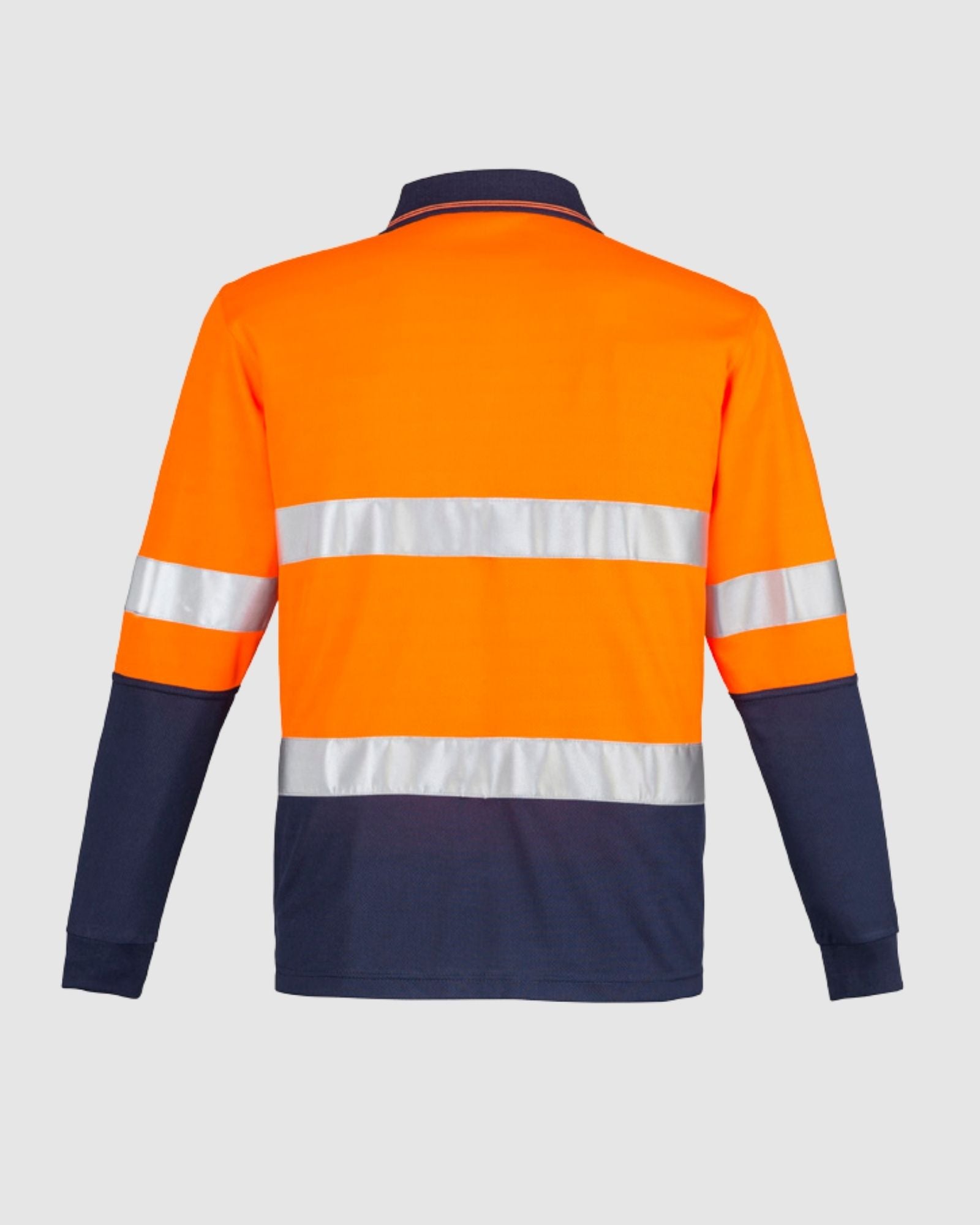 Syzmik Mens Hi Vis Spliced Long Sleeve Polo Hoop Taped ZH235 
