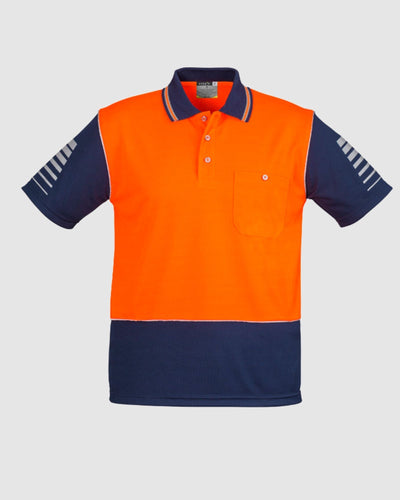 Syzmik Mens Hi Vis Zone Short Sleeve Polo ZH236 