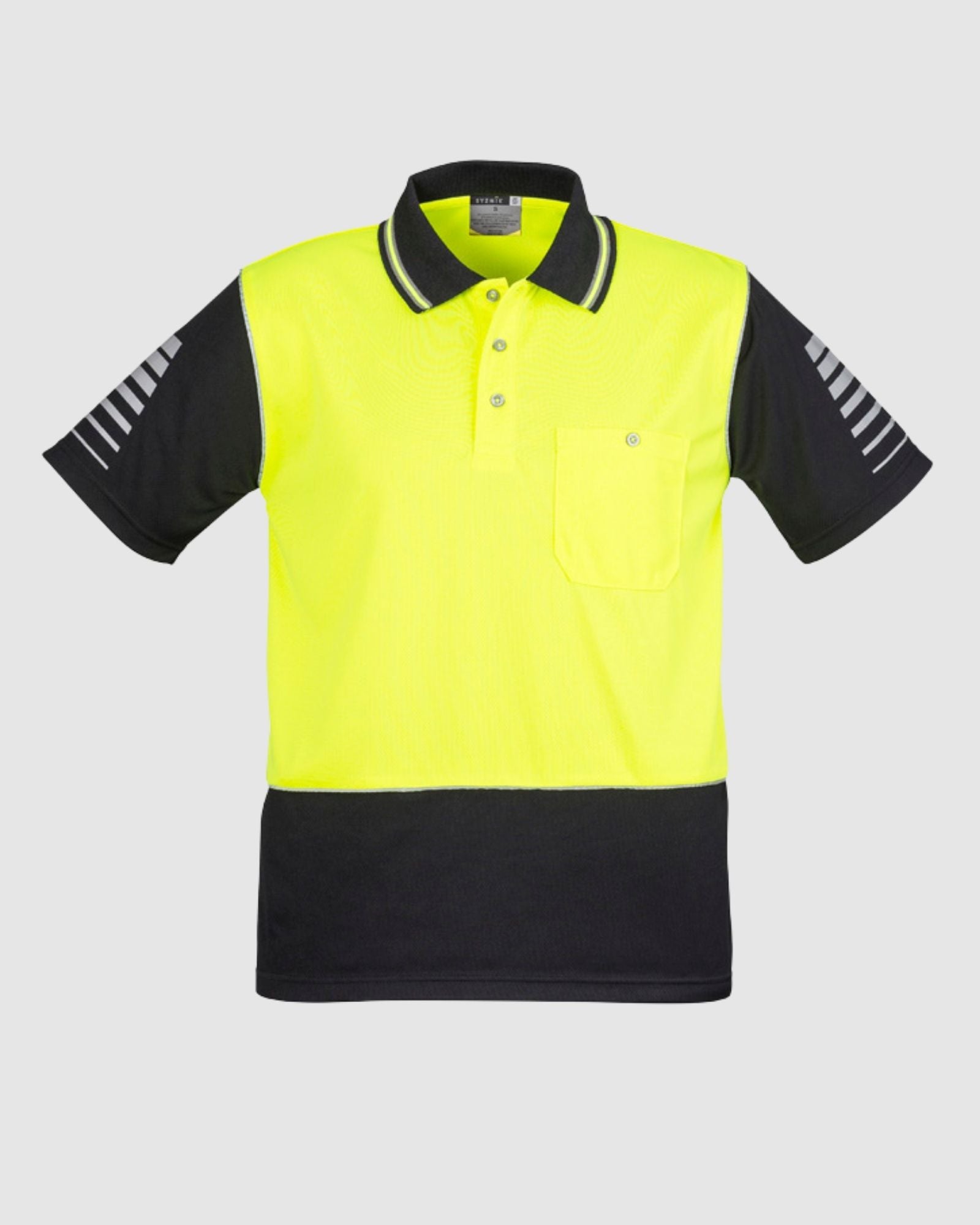 Syzmik Mens Hi Vis Zone Short Sleeve Polo ZH236 