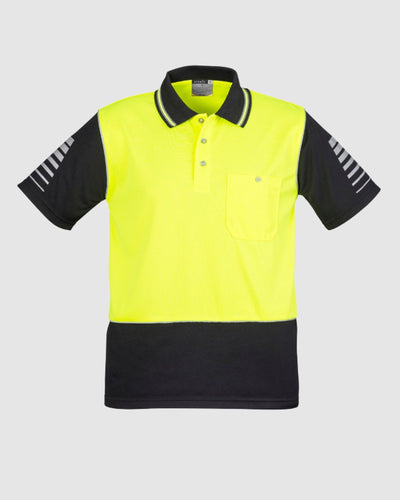 Syzmik Mens Hi Vis Zone Short Sleeve Polo ZH236 