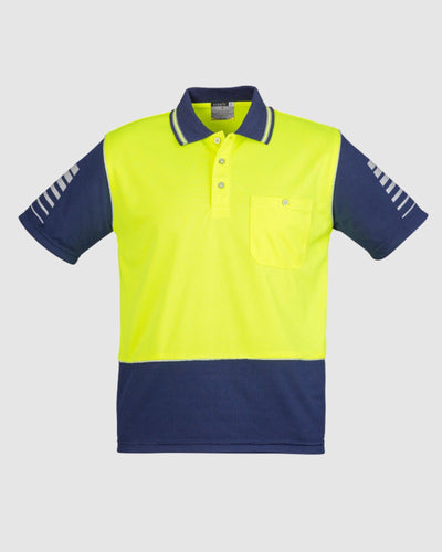 Syzmik Mens Hi Vis Zone Short Sleeve Polo ZH236 