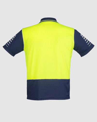 Syzmik Mens Hi Vis Zone Short Sleeve Polo ZH236 