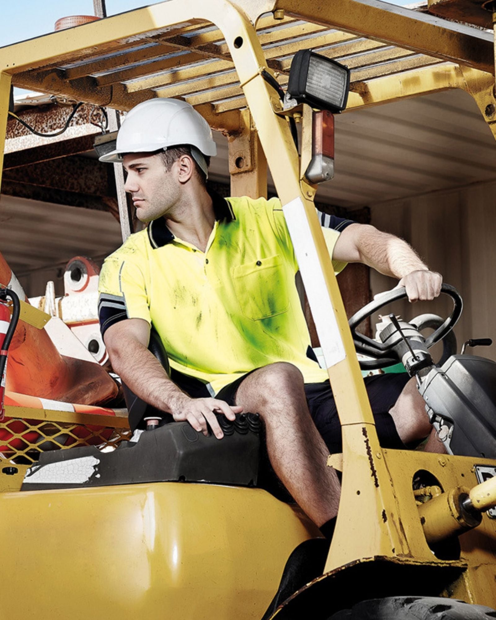 Syzmik Mens Hi Vis Squad Short Sleeve Polo ZH237 