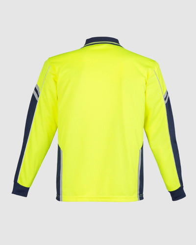 Syzmik Mens Hi Vis Squad Long Sleeve Polo ZH238 