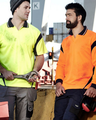 Syzmik Mens Hi Vis Aztec Short Sleeve Polo ZH248 