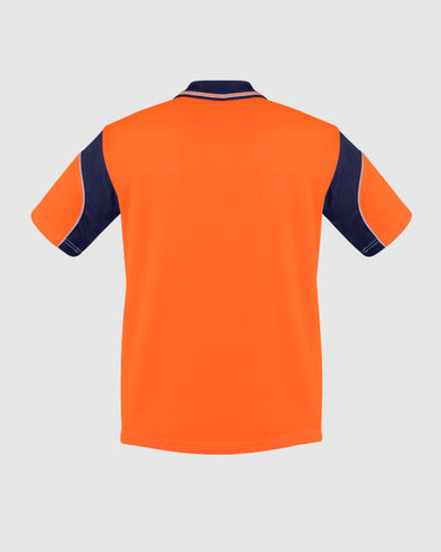 Syzmik Mens Hi Vis Aztec Short Sleeve Polo ZH248 