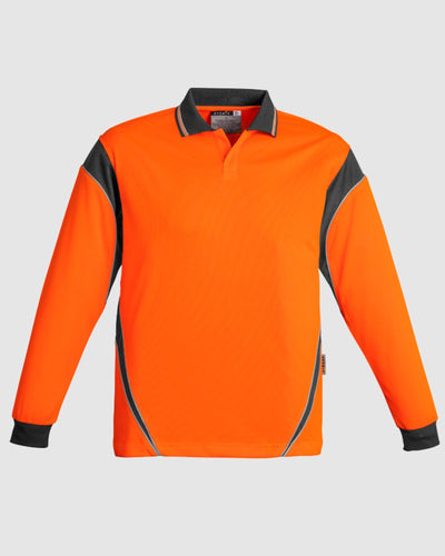 Syzmik Mens Hi Vis Aztec Long Sleeve Polo ZH249 