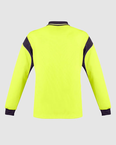 Syzmik Mens Hi Vis Aztec Long Sleeve Polo ZH249 