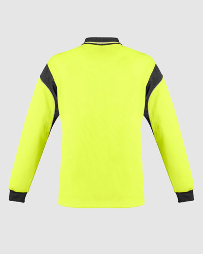 Syzmik Mens Hi Vis Aztec Long Sleeve Polo ZH249 