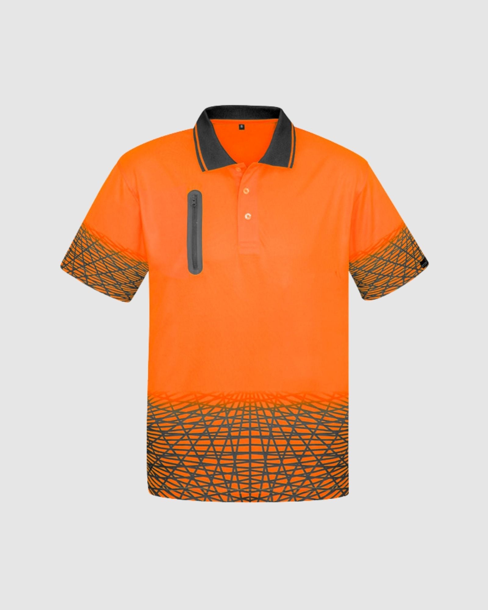 Syzmik Mens Hi Vis Tracks Short Sleeve Polo ZH300 