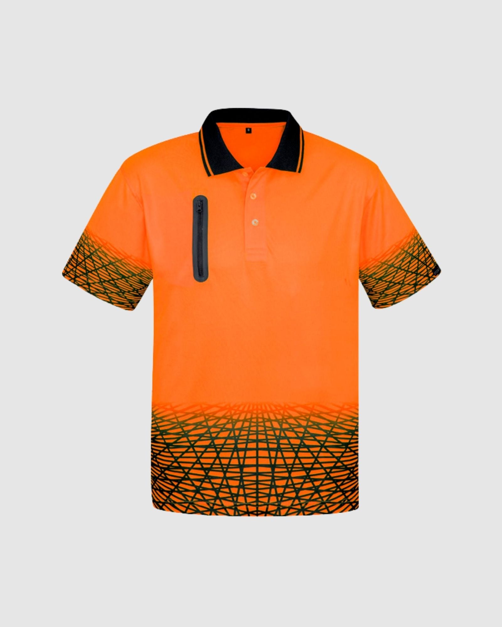 Syzmik Mens Hi Vis Tracks Short Sleeve Polo ZH300 